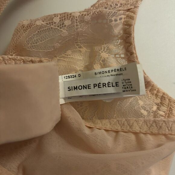 Simone Perele Comete Full
Coverage Lace Bra in  Pinky Sand Size 36D / NWOT - Picture 10 of 11